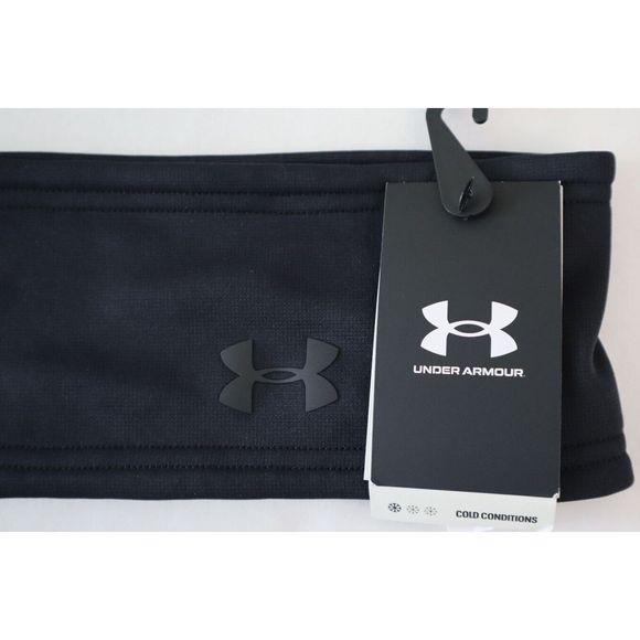 Under Armour 1321168 003 Men's One Size Fits All Black Storm Elements Headband - Picture 3 of 3